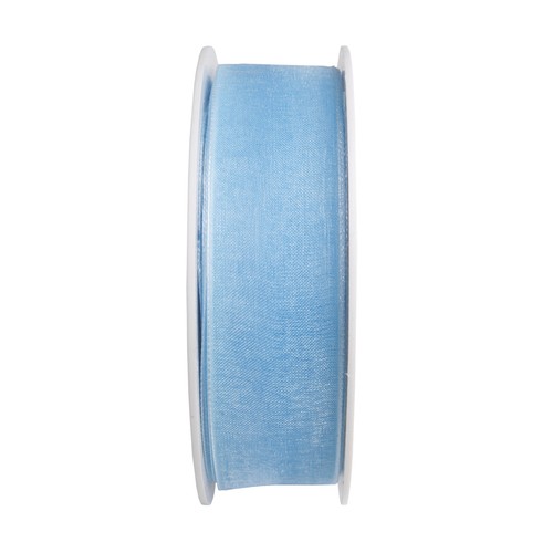 Chiffon hellblau 25 mm - hellblau,