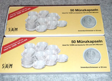 Münzkapseln für 10+20 Euro Münzen, 33mm, 100 Stück 
