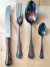 Vintage WMF 3200 Barock - 90 Silber Auflage - 4 Teile, Antik Besteck