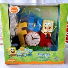 SpongeBob Schwammkopf Spaß sprechender Wecker selten unbenutzt 18 cm...