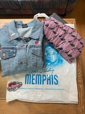 Graceland Elvis Jeansjacke Gr. 2 XL oder 44-46 und Schal und Pin und Aufnäher