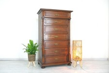 traumhafte restaurierte Gründerzeit Pfeilerkommode in Nussbaum von 1890