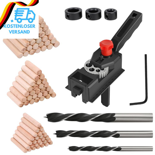 Bohrschablone holzdübel set - bohrschablone,