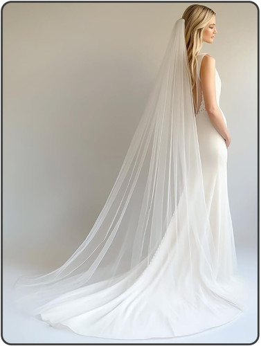 Brautschleier lang 300cm
