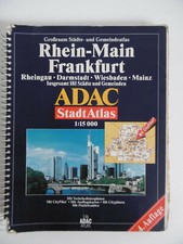 ADAC Stadtatlas RHEIN-MAIN Frankfurt Wiesbadne Mainz Darmstadt Rheingau