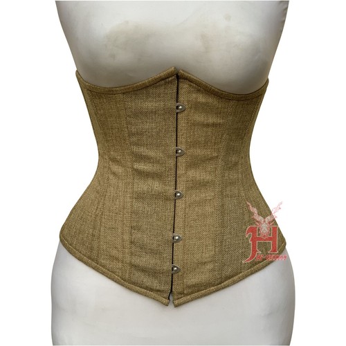 Underbust corset beige cotton - corset,