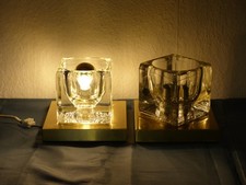 Wand Decken Leuchte Lampe Peill & Putzler Cube Eiswürfel Ice Cube 70er