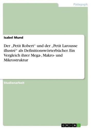 Der petit robert - "petit, robert"
