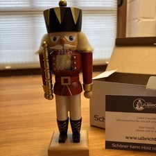Nußknacker König klein natur (26,5cm) Christian Ulbricht - Rarität - NEU & OVP