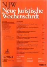 NJW 17/2024 - Neue Juristische Wochenschrift - wie neu!!