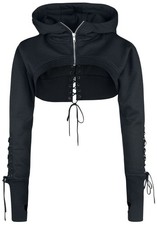 Chemical Black Kapuzenjacke Damen Ebony Bolero schwarz