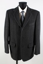 Studio dunkelgraues Tweed-Sakko Gr.52/L Angora Wolle Top Zustand