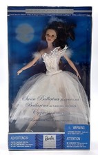 2001 The Swan Ballerina from Swan Lake Ballet Barbie Puppe / Mattel 53867, NrfB