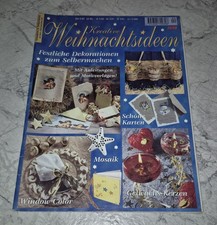 Kreative Weihnachtsideen DIY Adventsdeko Baumschmuck Kerzen Mosaik Window Color