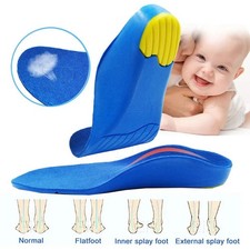 2X Kinder Orthesen Dämpfung Fußgewölbestütze Schuheinlage Kinder Plantarfasziitis