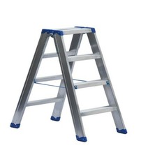 Stufenstehleiter 2x4 Stufen  von Ernst S120004 Profi Qualität 4-fach verschweißt