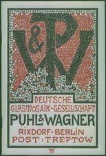 German glass mosaic - glass,