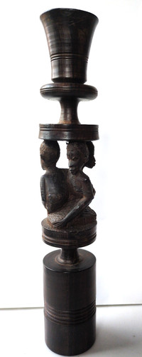 Ebenholz figur kerzenhalter - figur,