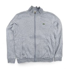 Lacoste Jacke Herren M Grau Vintage Sweatjacke Trainingsjacke Sportjacke Retro