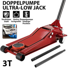 Wageneheber hydraulisch flach 3T Rangierwagenheber Autoheber 75-505mm NEU