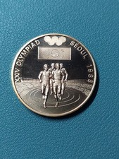 Medaille vergoldet Bamberg Olympiade Seoul 1988 Staatl. Lotterie Walter Günther