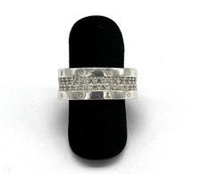 Thomas Sabo Ring, 925/- Sterlingsilber, simulierte Diamanten, rund, Gr. 54, 8 mm