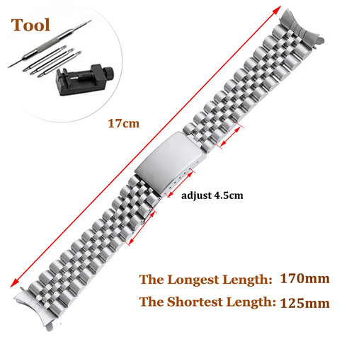 Uhrenarmband edelstahl massiv - edelstahl,