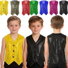 DE Kinder Pailletten Weste