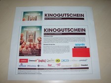 2x Kinokarten für Zweigstelle gültig bis 31.12.2025 Kinoticket Kinogutschein