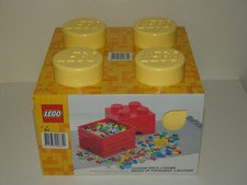 Lego Storage Brick hell gelb 4er kiste Aufbewahrung Box stapelbar