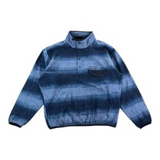 Patagonia Synchilla Snap-T Fleece Pullover Herren L Blau Verlauf Rare SP15