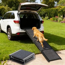 Hunderampe klappbar Hundetreppe Auto Einstiegshilfe Anti Rutsch 180cm bis 110Kg