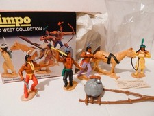 Timpo Toys Box Travois Indianerin und Indianer in OVP Ref Nr. 756