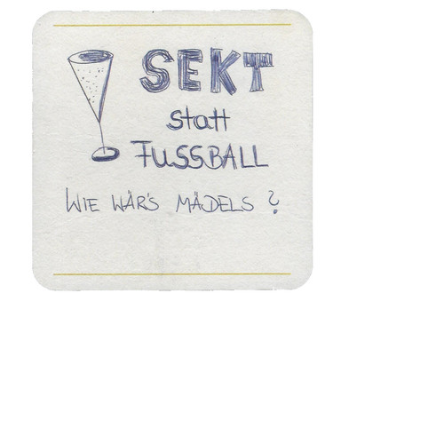 Beer mat felt souvenir - f,