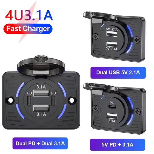 12v usb auto kfz - qc, 3.0