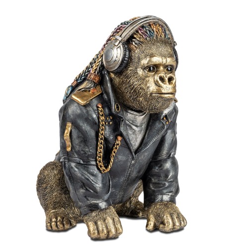 Moderne dekofigur gorilla mit - dekofigur,