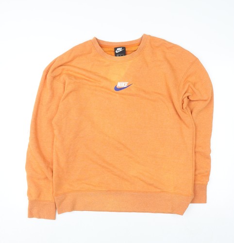 Nike herren orange pullover - nike,