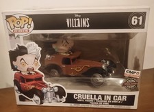 Funko Pop  CRUELLA IN CAR 61 Disney Villains