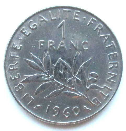 Frankreich franc 1960 - frankreich, 1