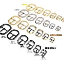 1/10 Stück Metall Leder Tasche Schuhgurt Schultergurt verstellbar Rolle Dornschließe Druckknopf