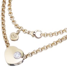 Chopard Kette LES CHAINES mit Herzanhänger Brillant 750er Gelbgold