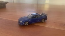 AUTOart Nissan Skyline R34 GTR Vspec Bayside Blue 1:43 TOP ZUSTAND