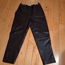 SEMPRE Damen Lederhose Schwarz