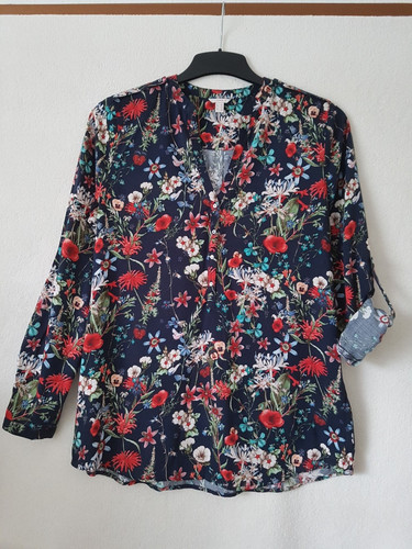 Esprit langarm turn bluse - turn-up,