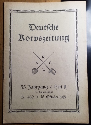 Deutsche korpszeitung dcz - korpszeitung,