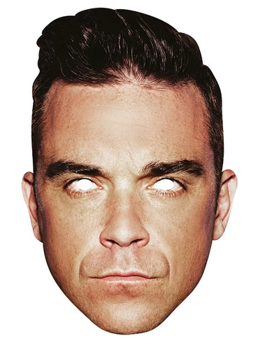 Robbie williams pappmaske - robbie,
