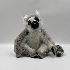 Lemur Plüschfigur Kuscheltier ca 23 cm Stofftier grau weiß