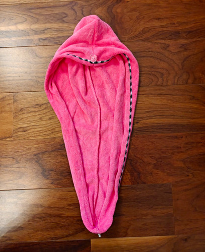 Rosa mikrofaser haar - haar, turban