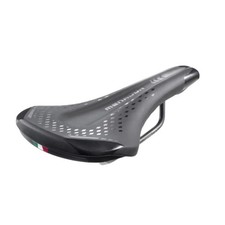 MONTE GRAPPA Menador Sport Sattel Fahrradsattel Schwarz Trekking Sitz 7x7 Stahl