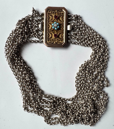 Münchner kropfkette silber - -,